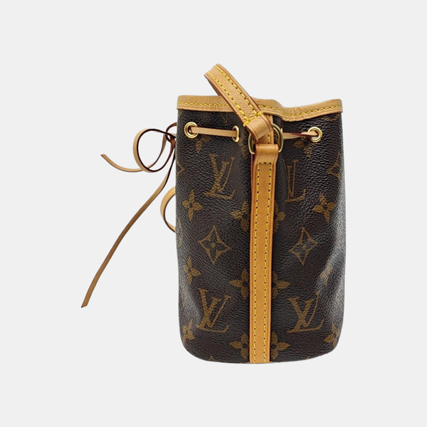 NÉONOÉ Nano Monogram Coated Canvas Brown