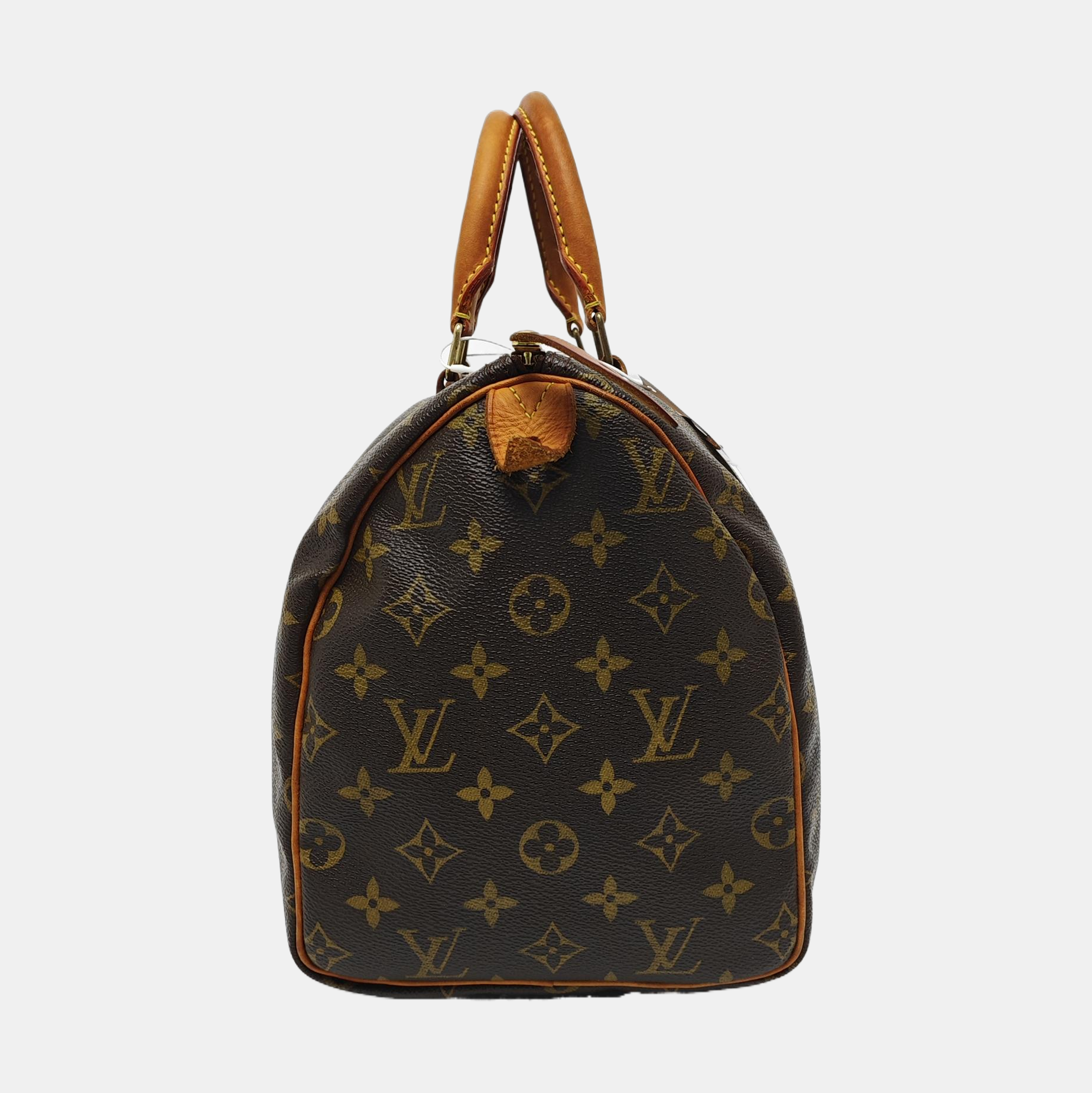 SPEEDY 30 Monogram Coated Canvas Brown