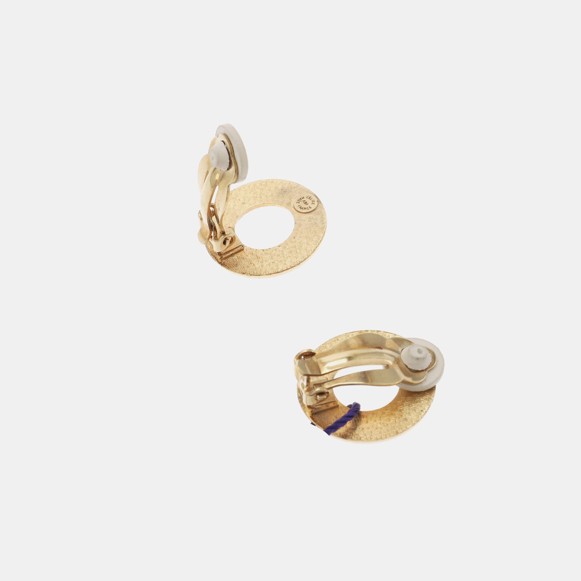 Metal Gold Clip On Earrings