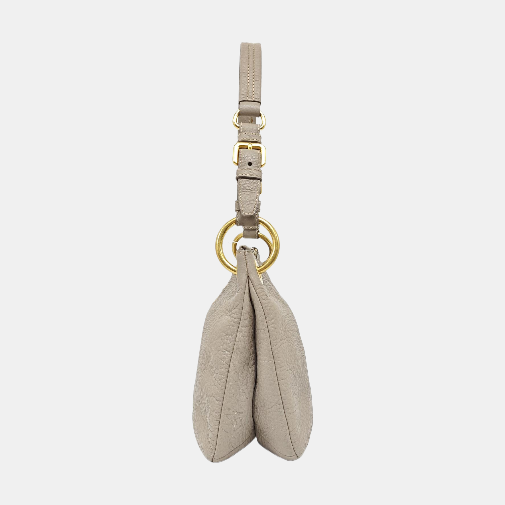 Calfskin Top Handle Bag Gray