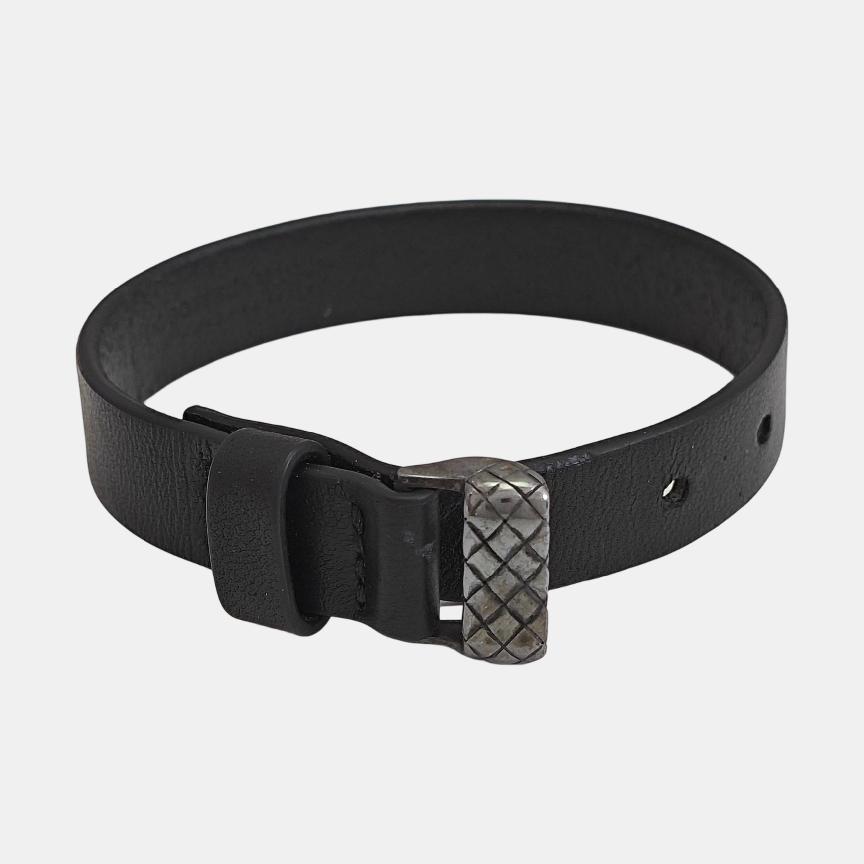 Leather Black Bangle
