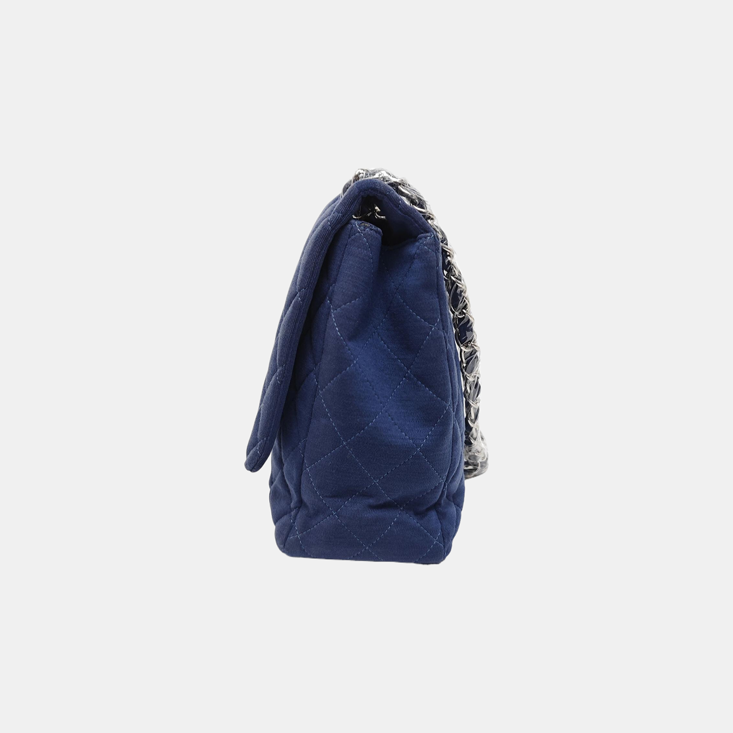 CLASSIC FLAP Jumbo Quilted Fabric Blue