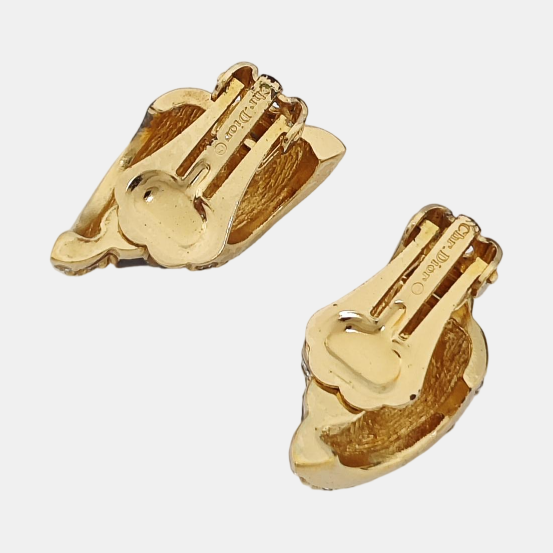 Metal Gold Clip On Earrings