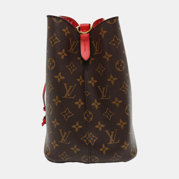 Authenticated pre-owned  NÉONOÉ MM Monogram Coated Canvas Brown - Bucket Bag at Looply