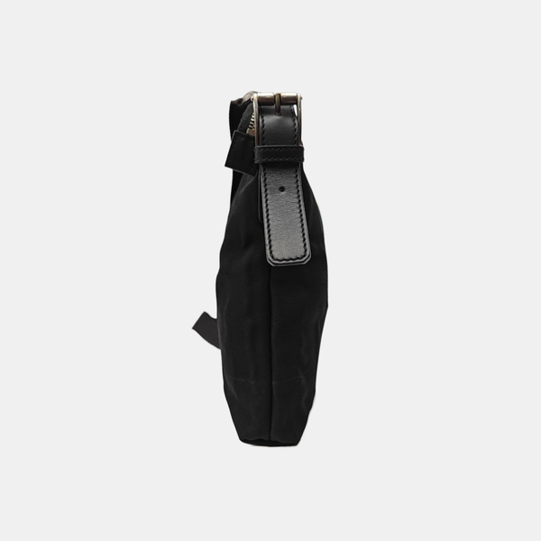 Fabric Crossbody Bag Black