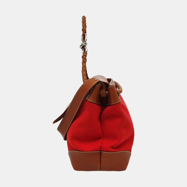 Canvas Shoulder Bag Red