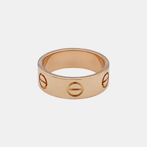 LOVE 18k Rose Gold Ring EU 48