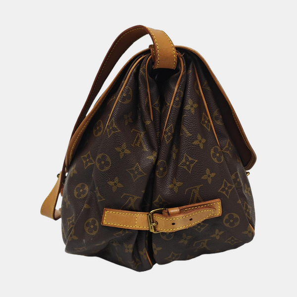 SAUMUR 35 Monogram Coated Canvas Brown