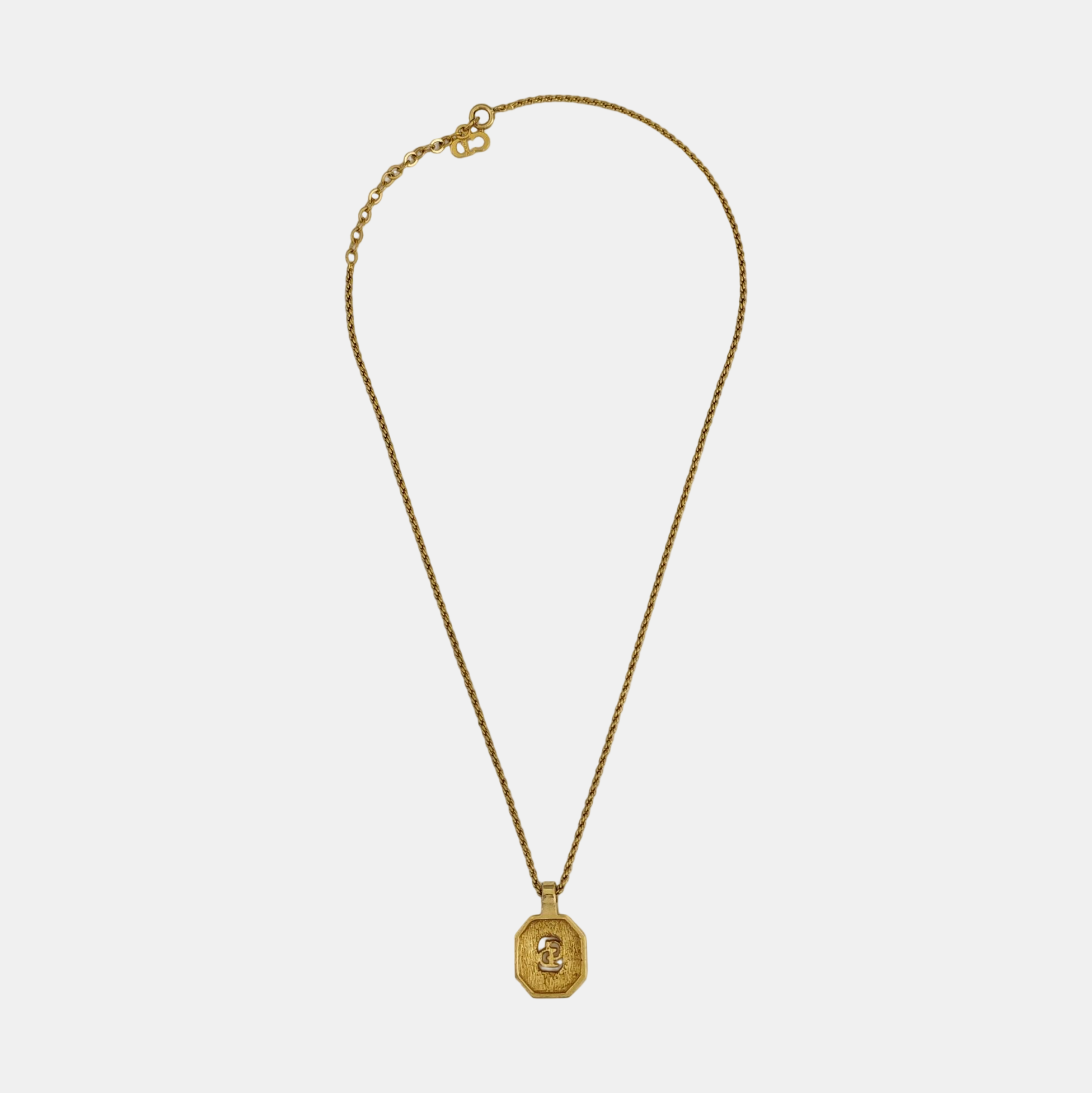 Petit CD Metal Gold Necklace