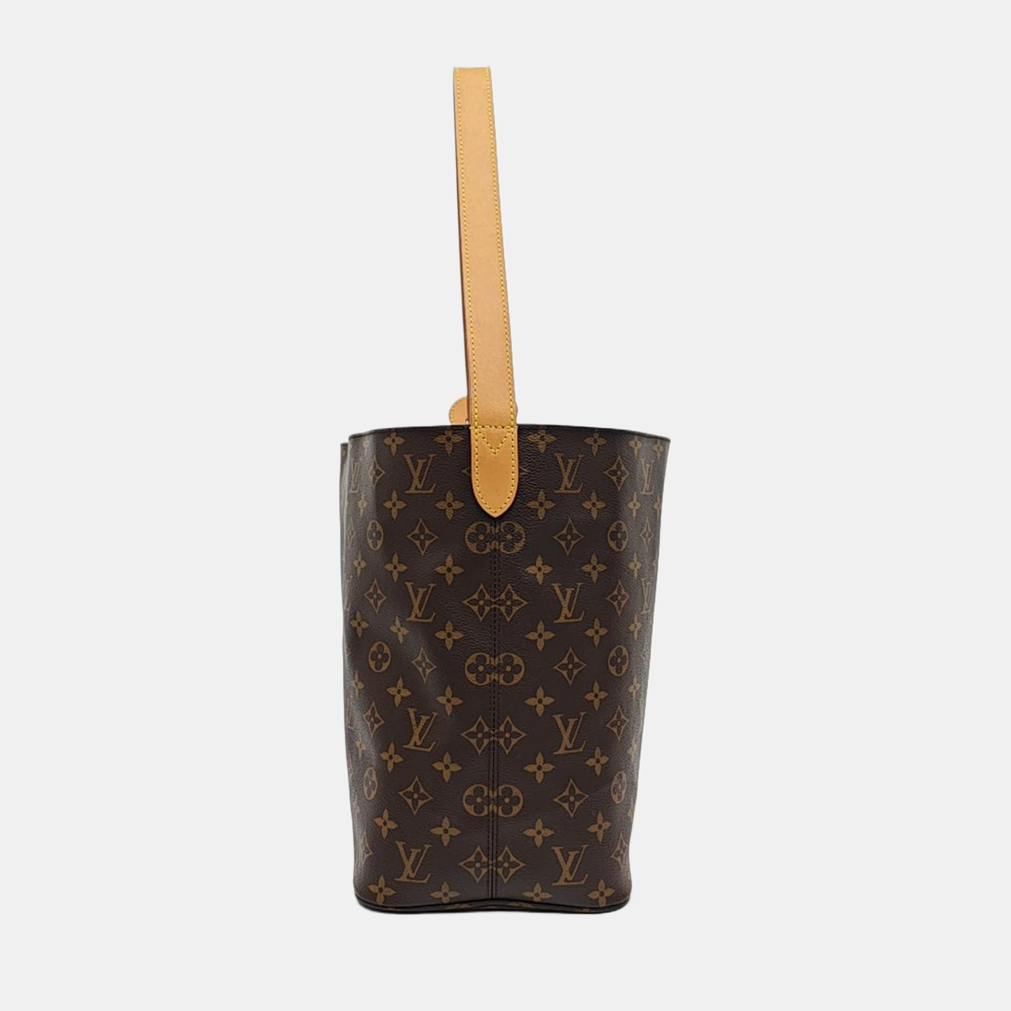 ALL IN GM Monogram Coated Canvas Brown