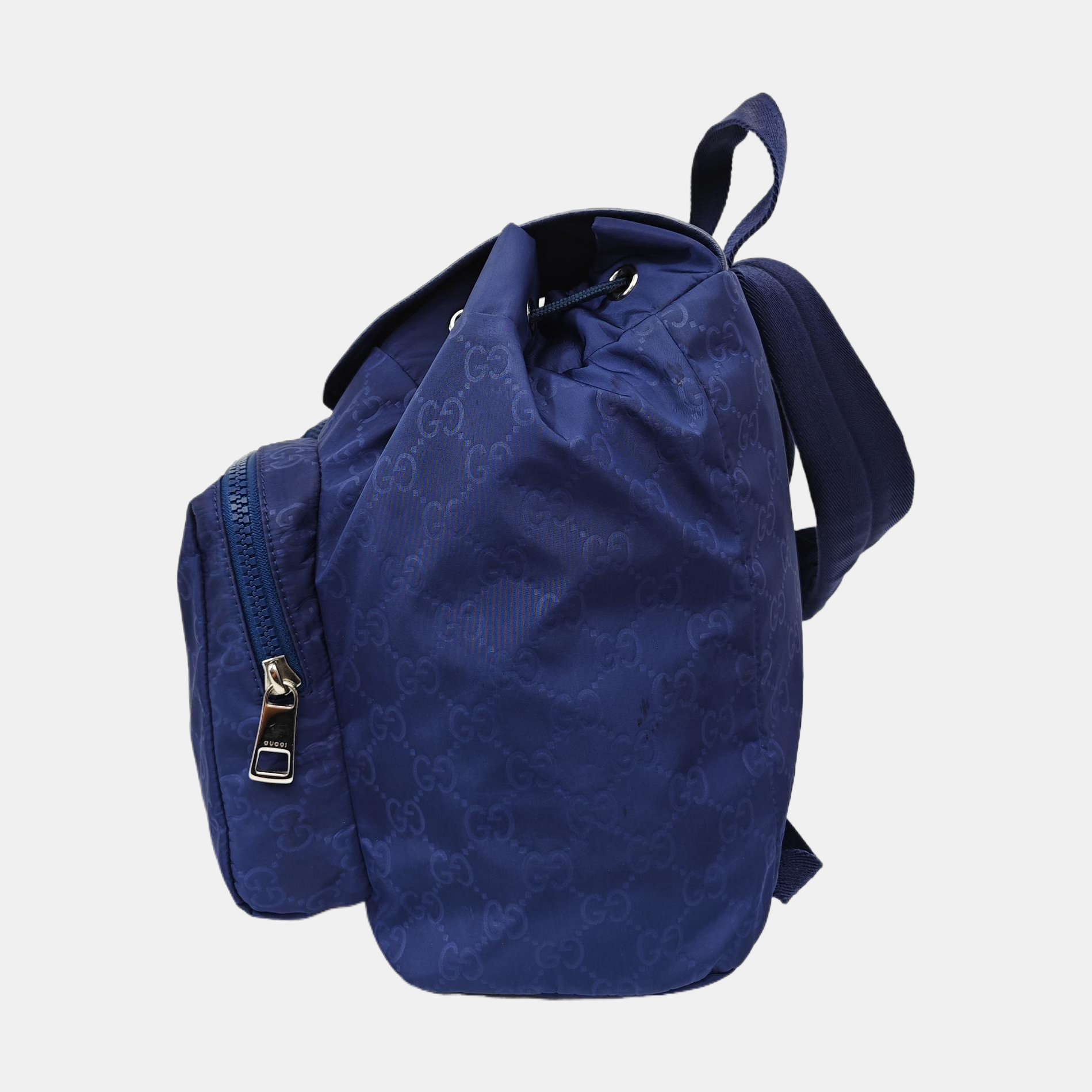 Monogram Nylon Backpack Blue