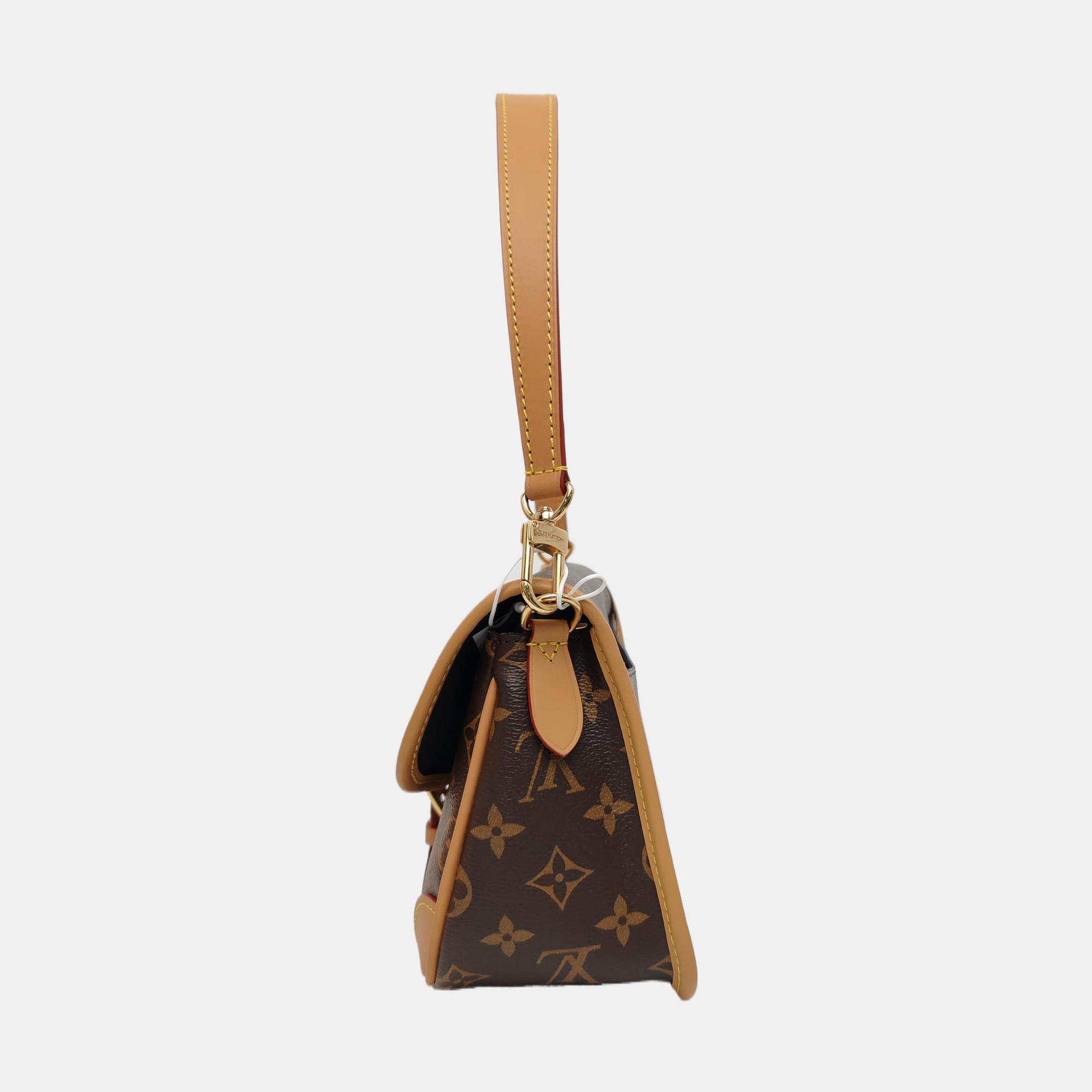DIANE Monogram Coated Canvas Brown