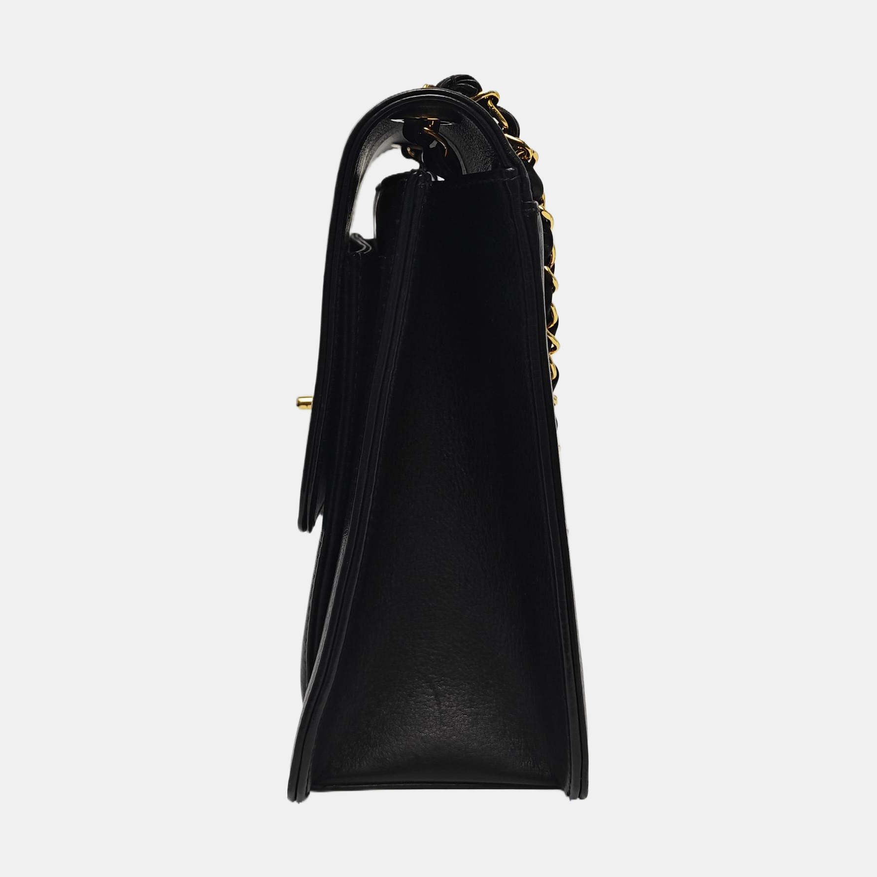 Calfskin Shoulder Bag Black