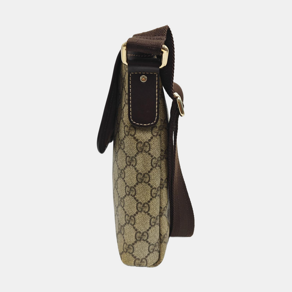 Monogram Coated Canvas Shoulder Bag Beige