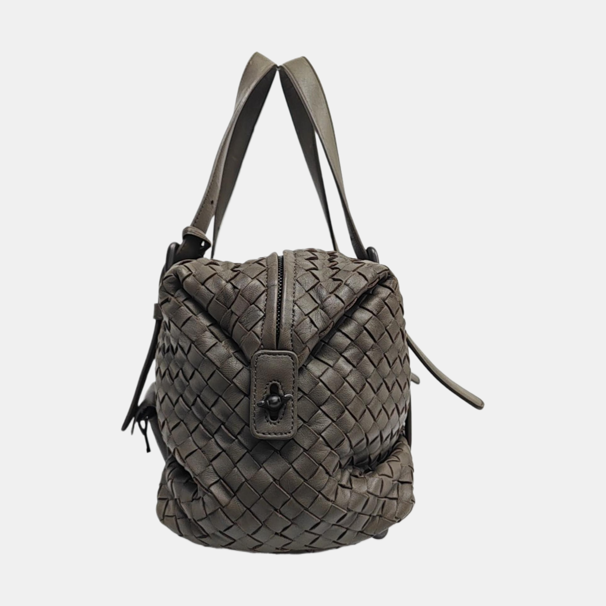 Lambskin Top Handle Bag Green