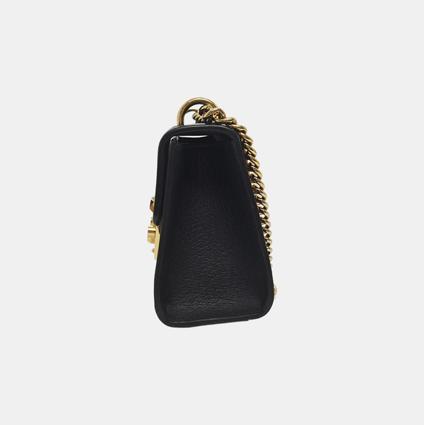 Padlock Small Calfskin Black
