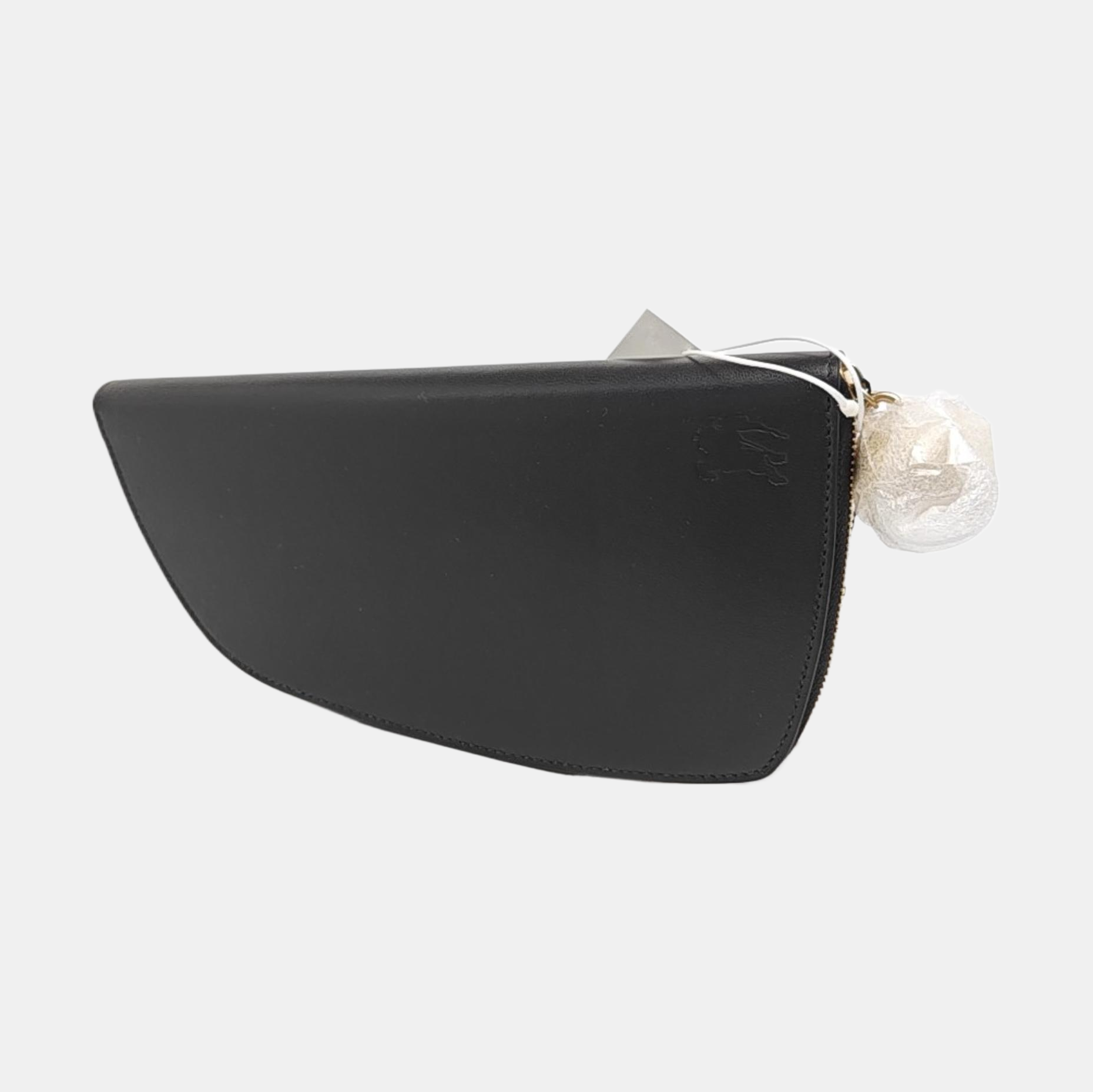 SHIELD Large Lambskin Black Wallet