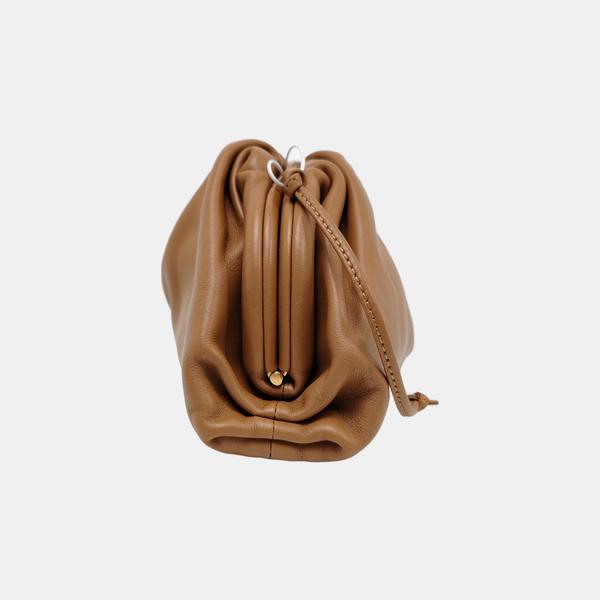 Authenticated pre-owned  The Pouch Mini Calfskin Brown - Shoulder Bag at Looply
