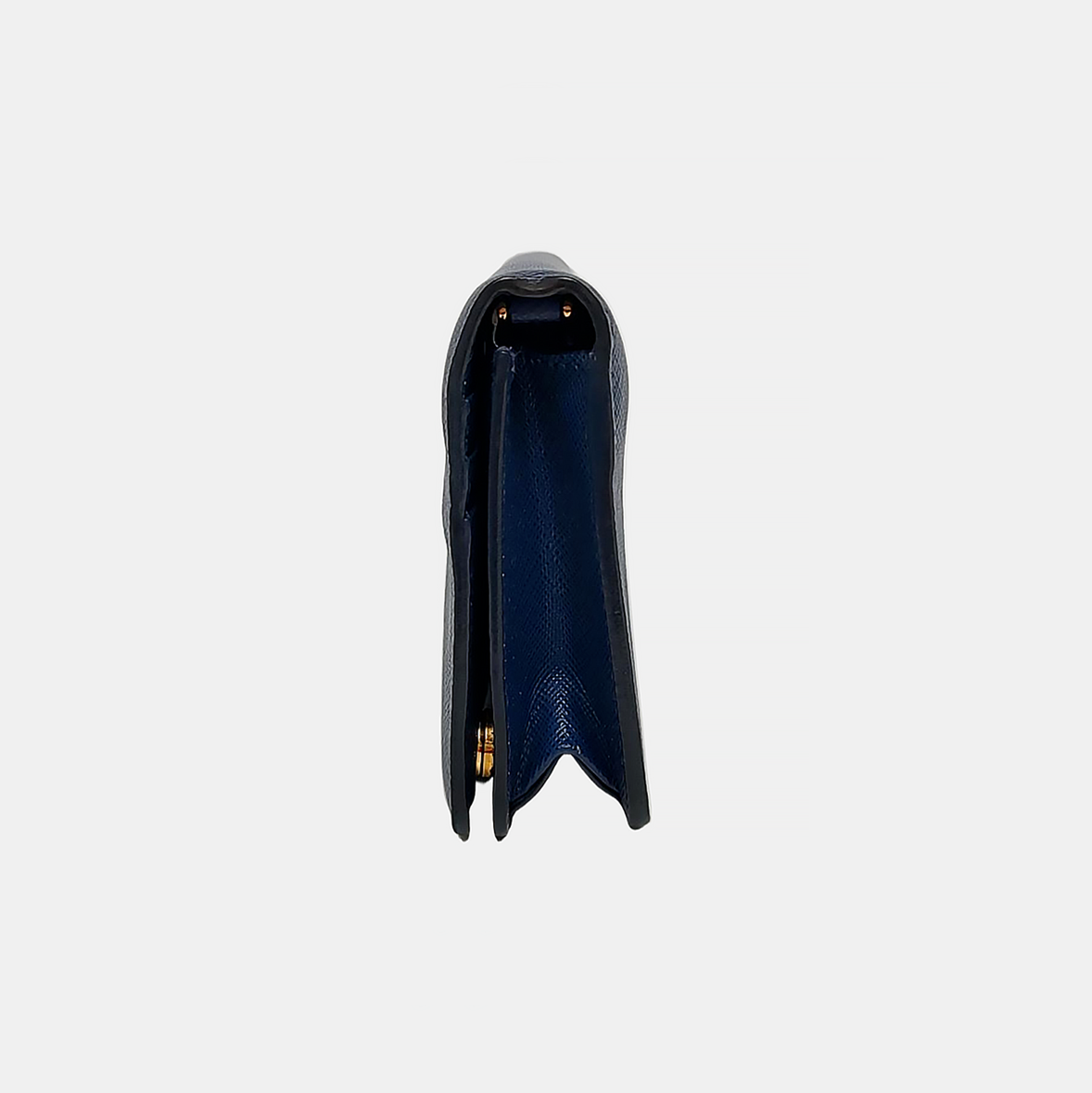 Saffiano Calfskin Shoulder Bag Blue