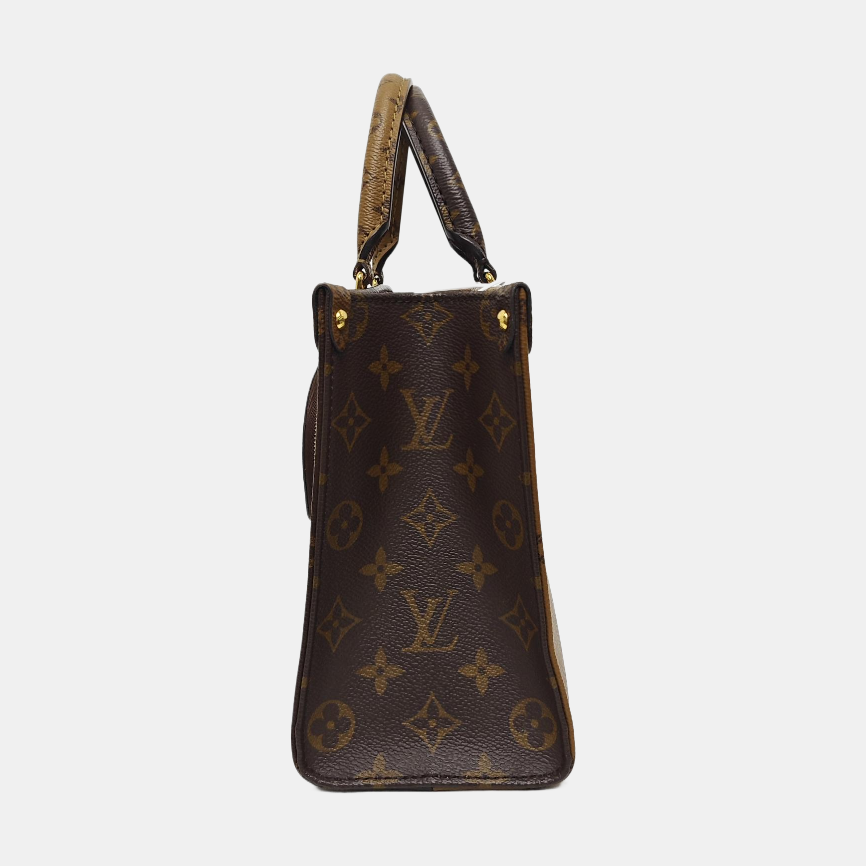 ONTHEGO PM Monogram Coated Canvas Brown