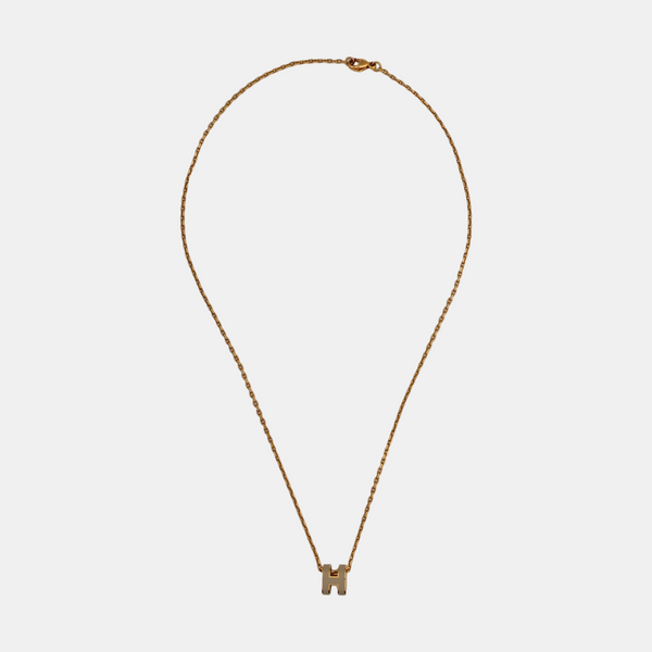 Pop H Metal Rose Gold Necklace