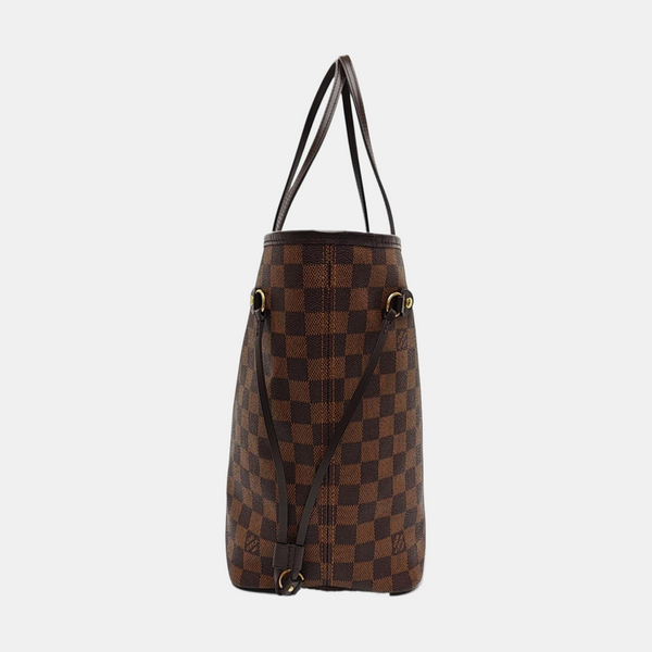 NEVERFULL MM Damier Ebene Coated Canvas Brown