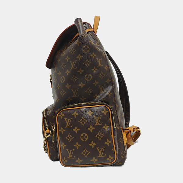 TRIO Monogram Coated Canvas Brown