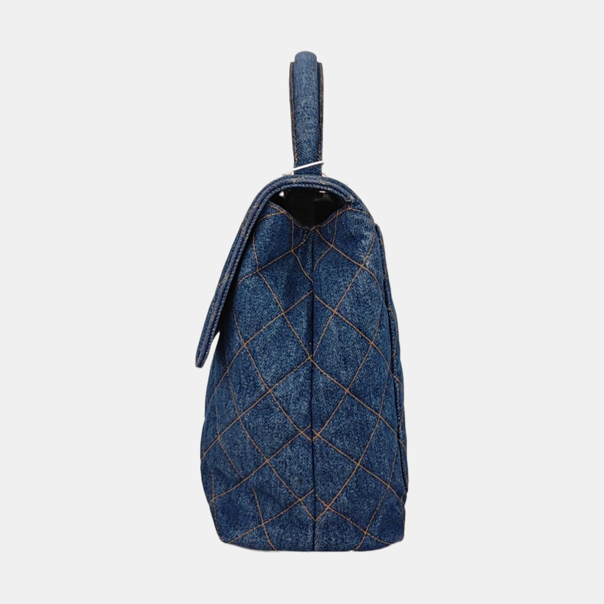 VINTAGE KELLY Quilted Denim Blue