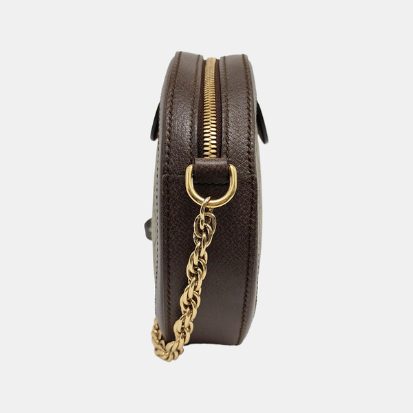 Ophidia Mini Monogram Coated Canvas Beige