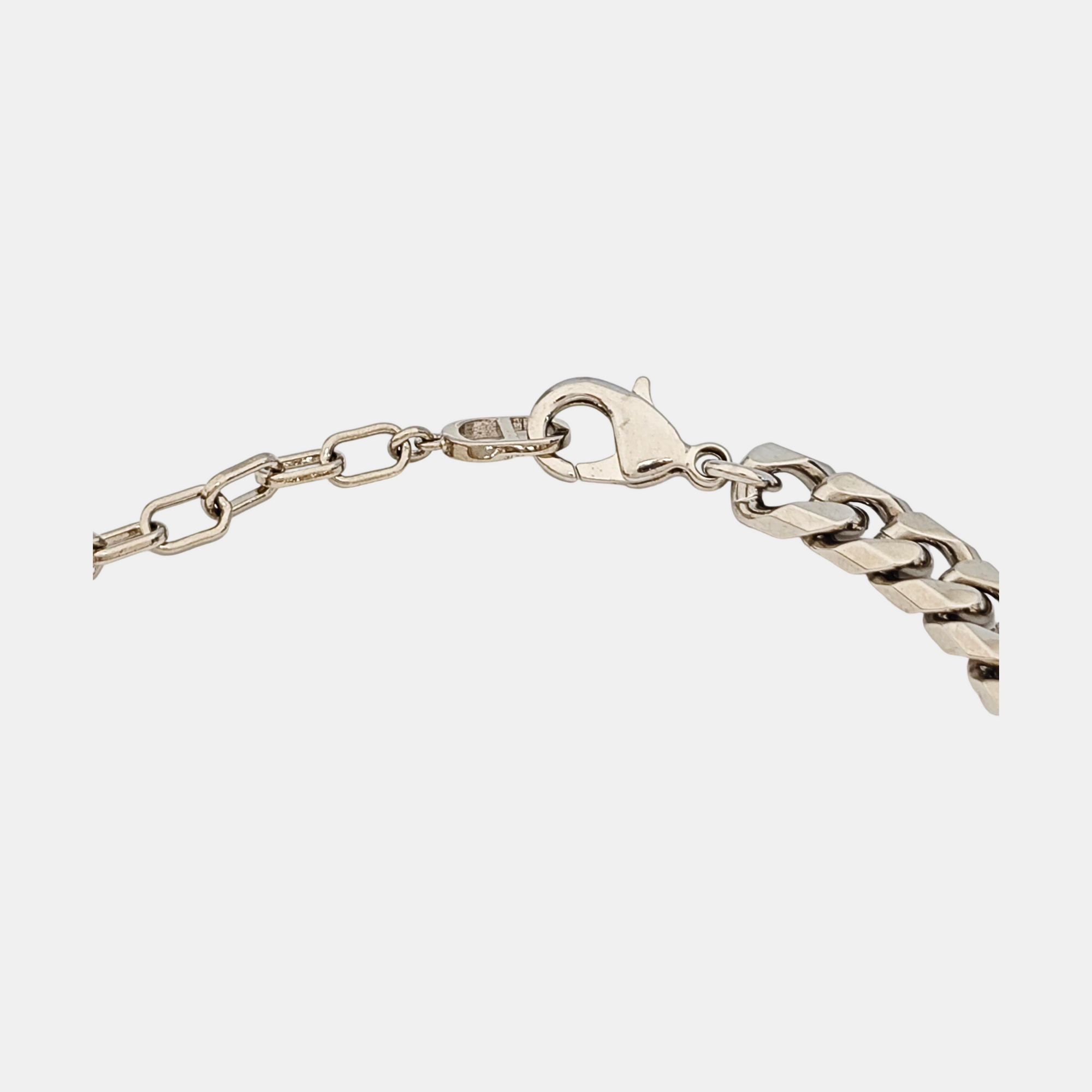 CD Icon Metal Silver Bracelet
