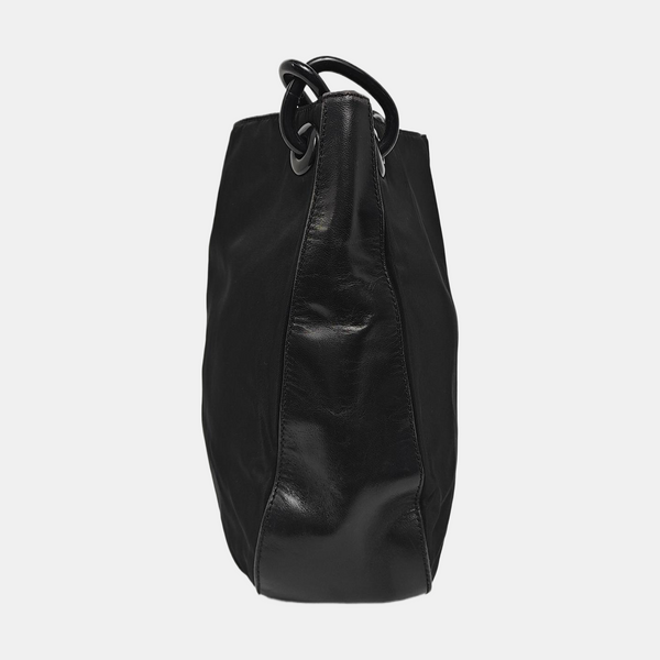 Nylon Shoulder Bag Black