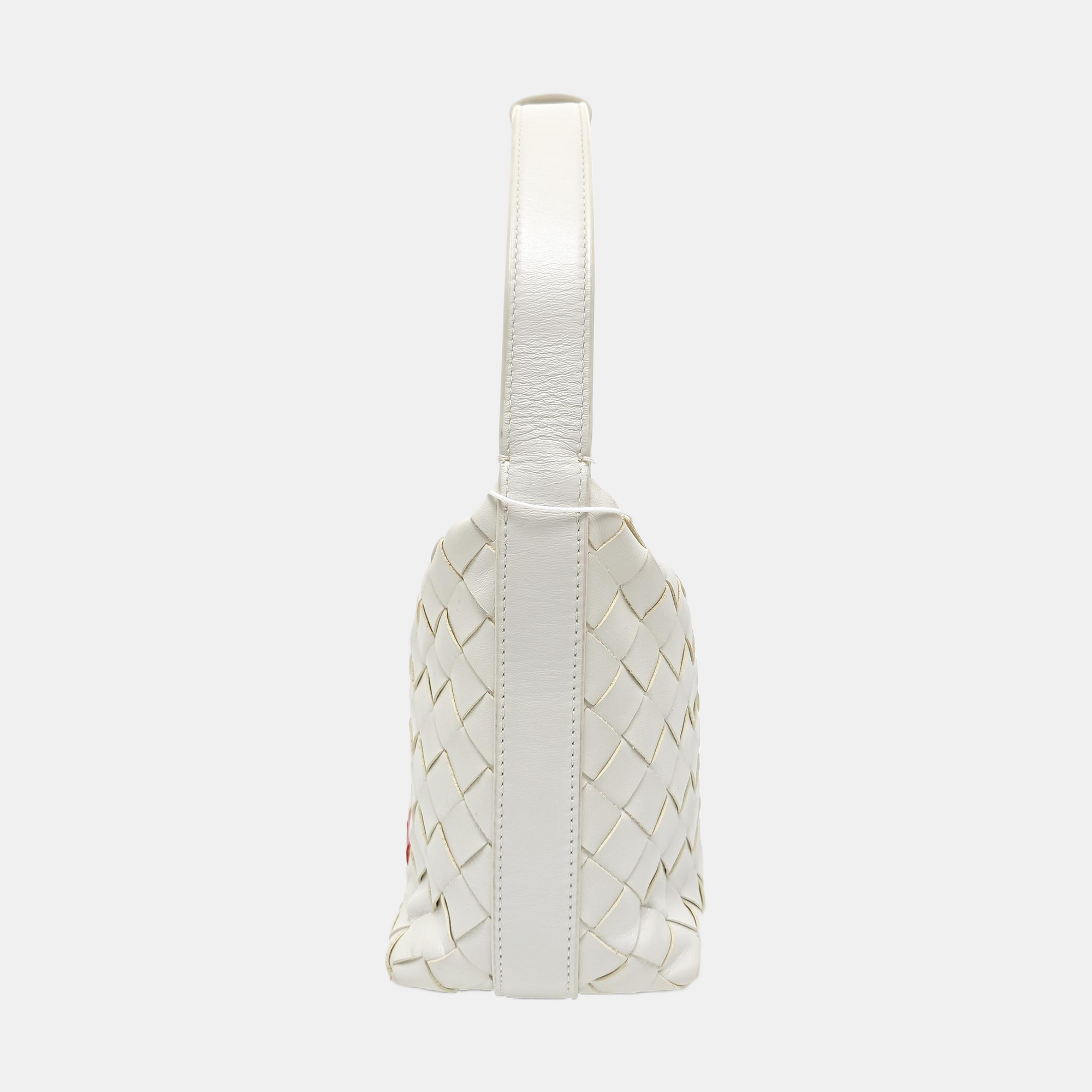 Calfskin Top Handle Bag White