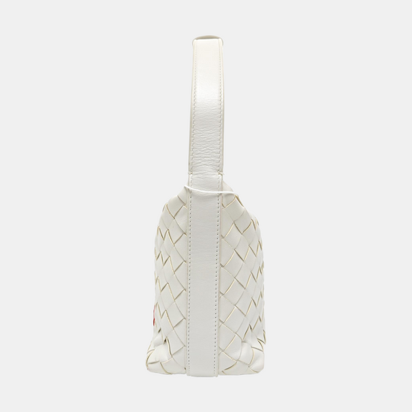 Calfskin Top Handle Bag White