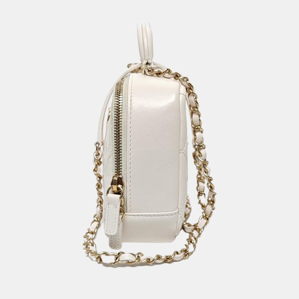 Quilted Lambskin White