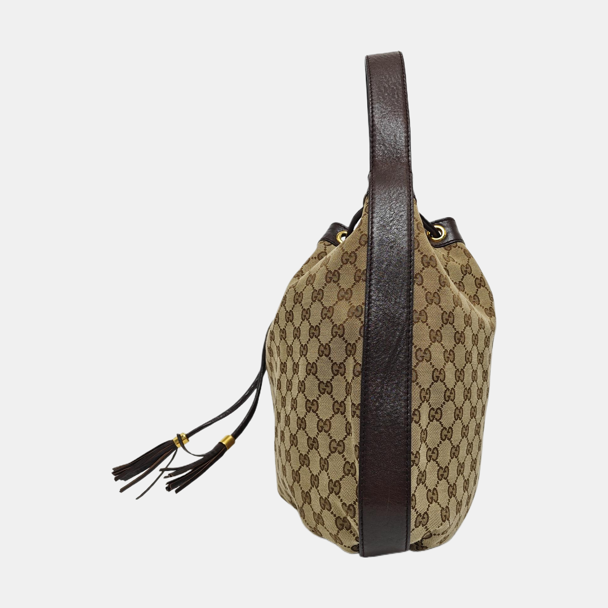 Monogram Canvas Tote Bag Brown