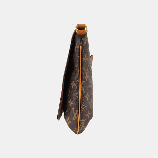 MUSETTE TANGO PM Lona recubierta Monogram marrón