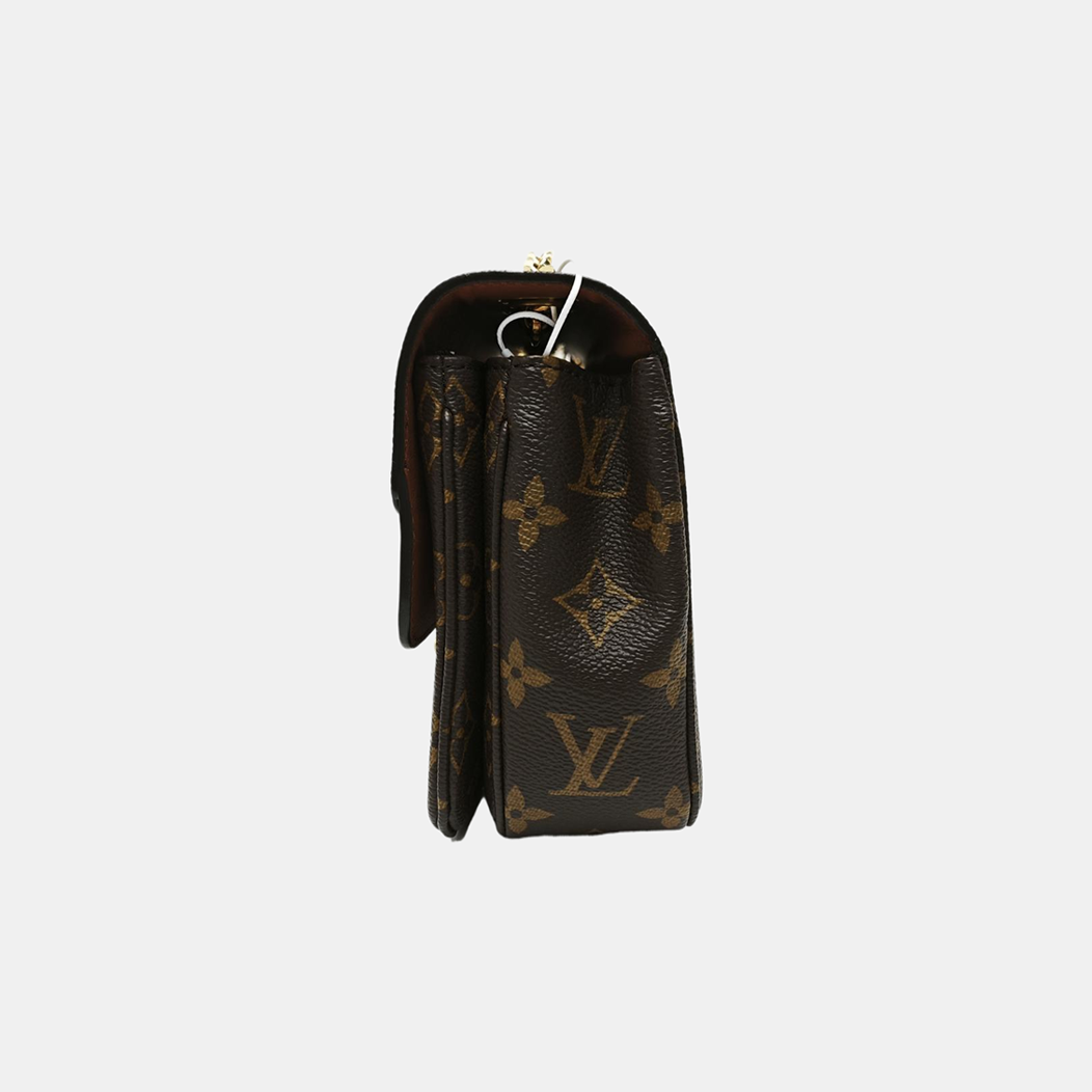 MARCEAU Monogram Coated Canvas Brown