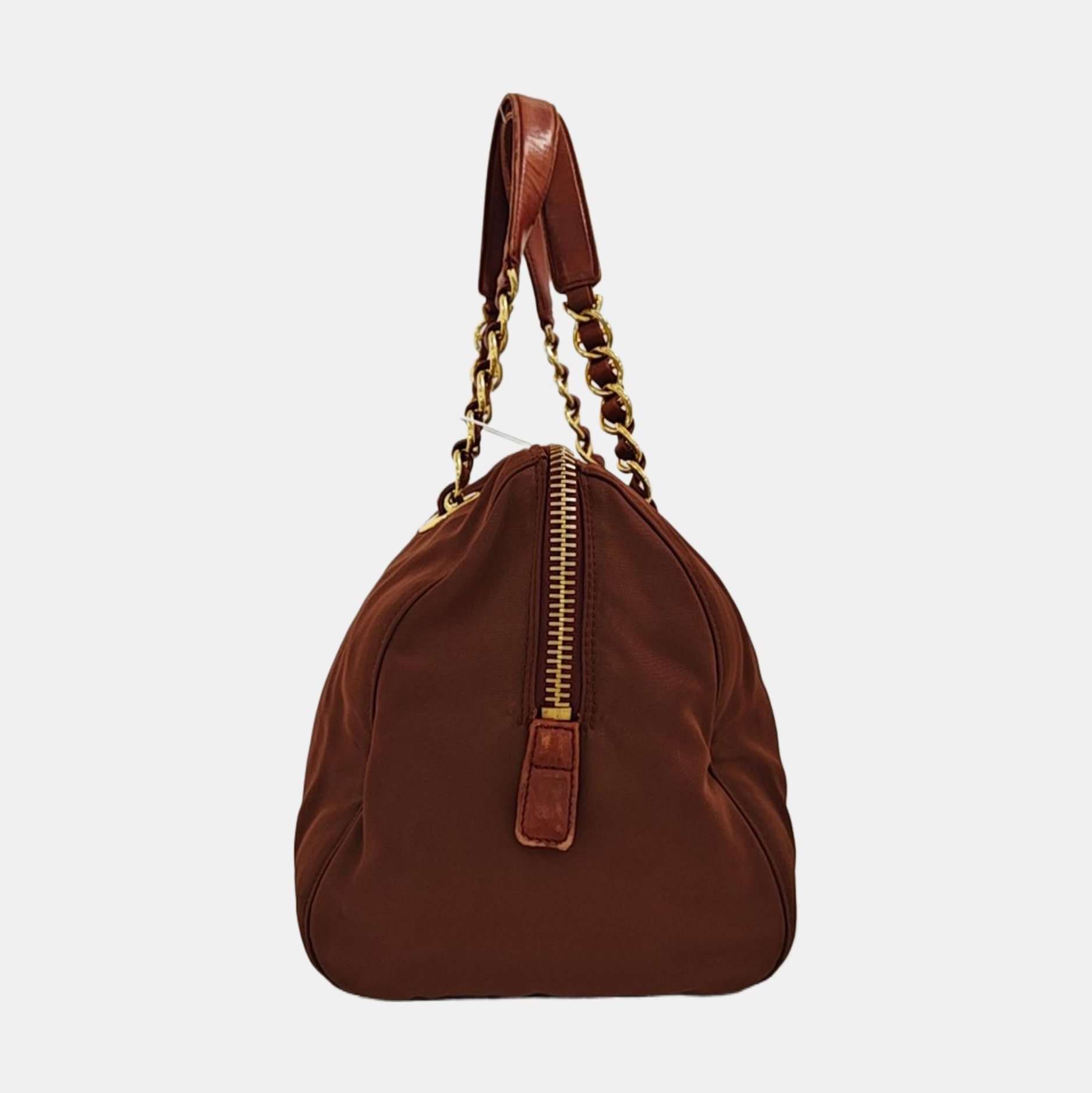 Fabric Tote Bag Brown