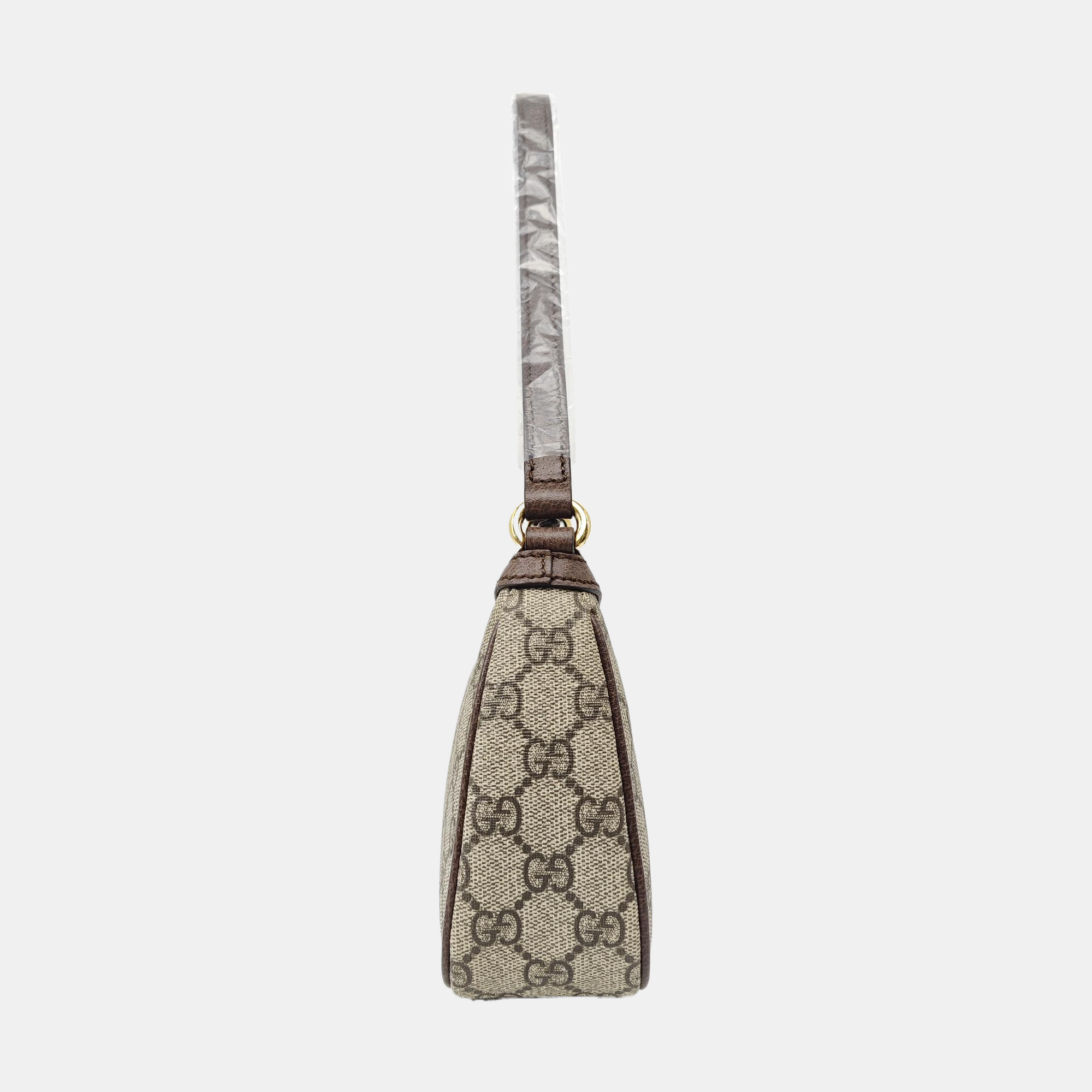 Ophidia Small Monogram Coated Canvas Brown
