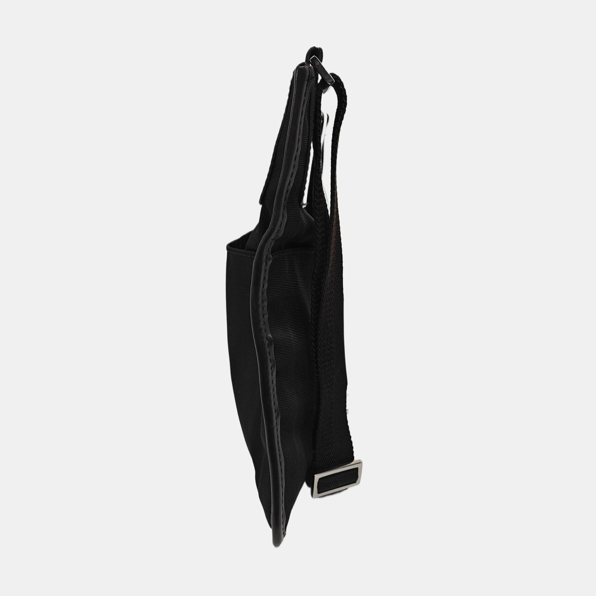 Fabric Shoulder Bag Black