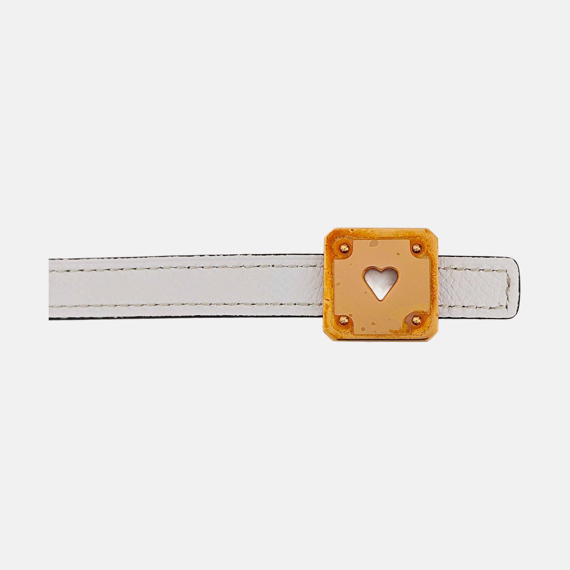 Leather Belt White