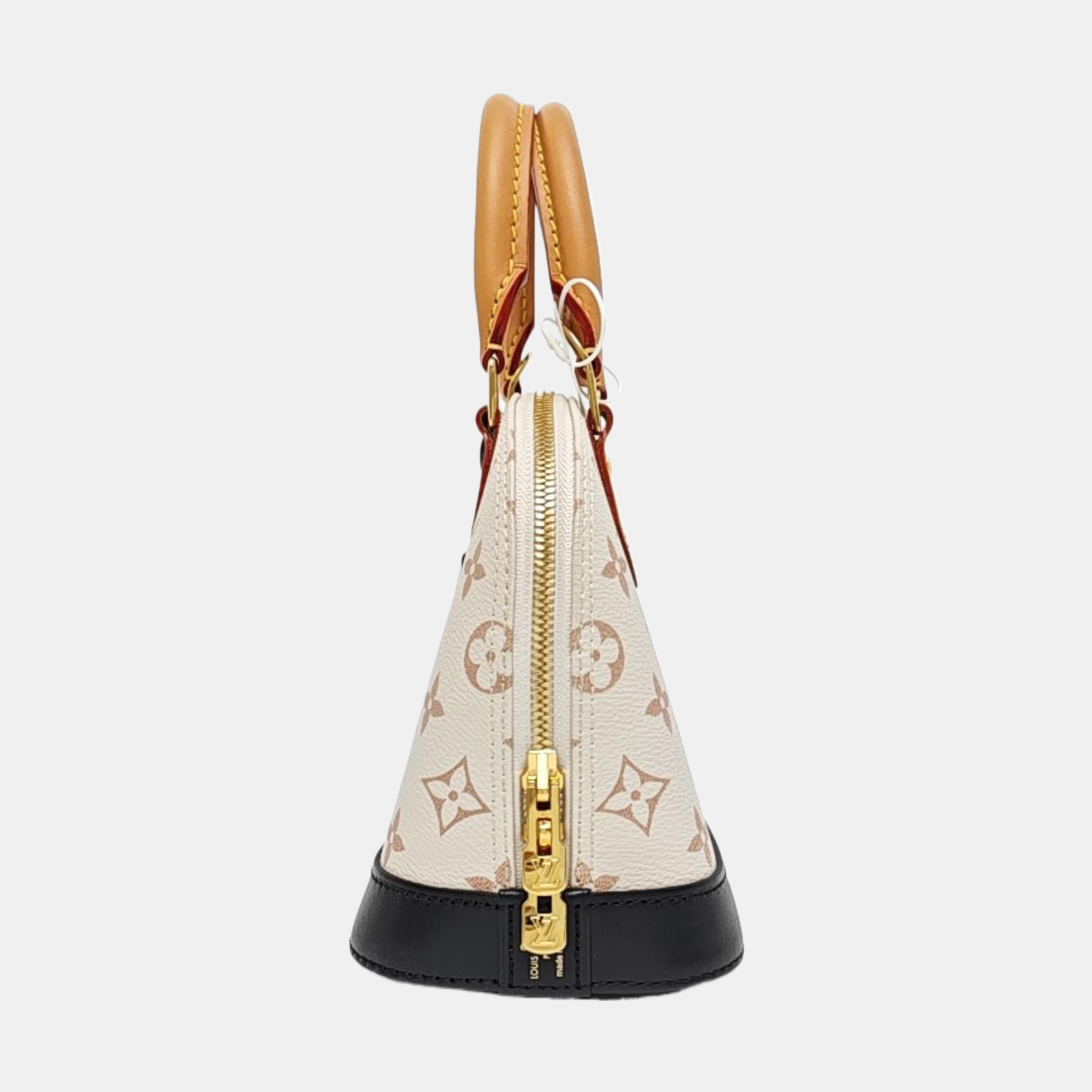 ALMA BB Monogram Coated Canvas White