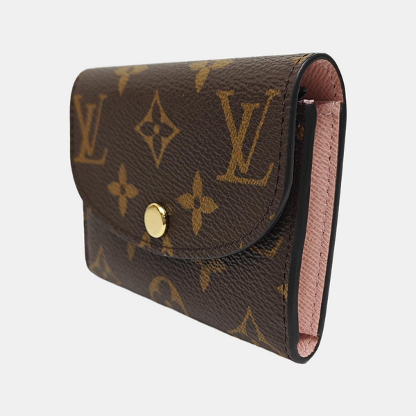 ROSALIE Monogram Coated Canvas Brown Card Holder