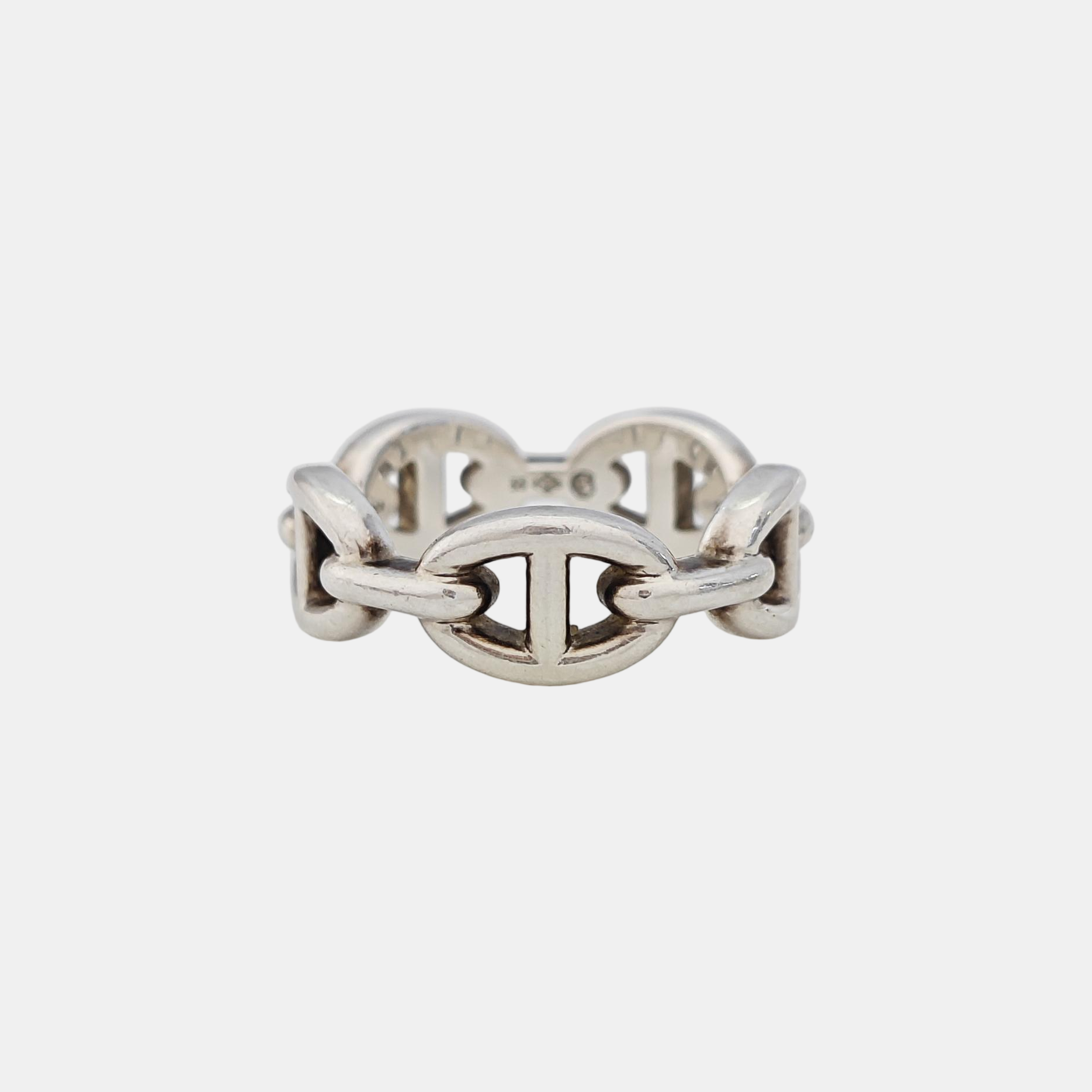 Chaine D'ancre Enchainee 925 Sterling Silver Ring EU 55