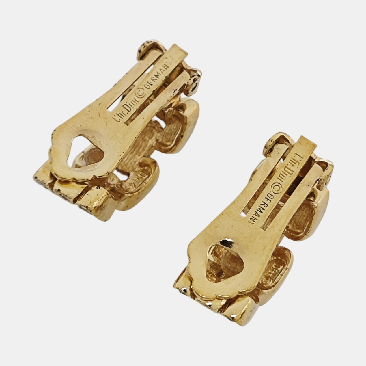 Metal Gold Clip On Earrings