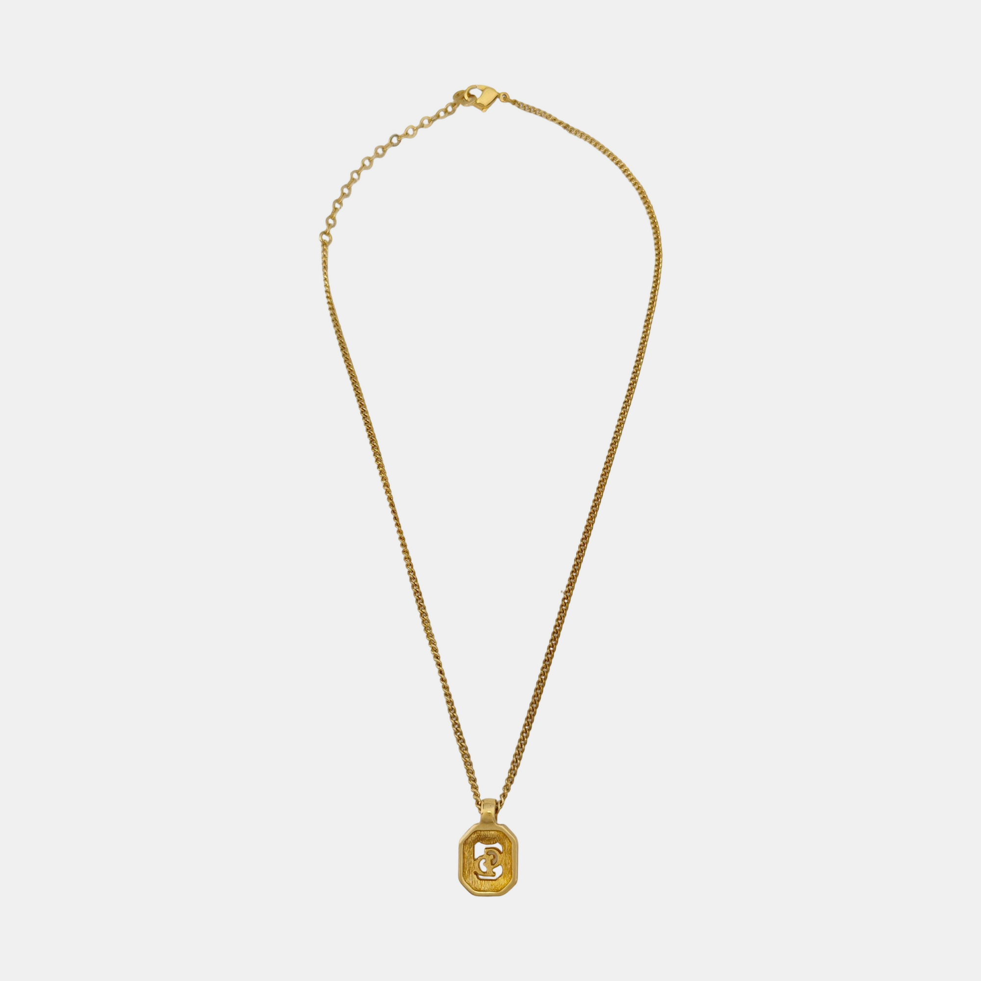Petit CD Metal Gold Necklace