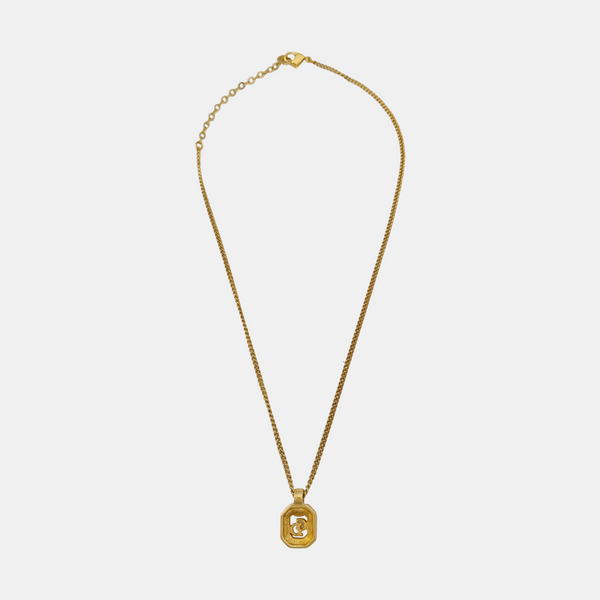 Petit CD Metal Gold Necklace