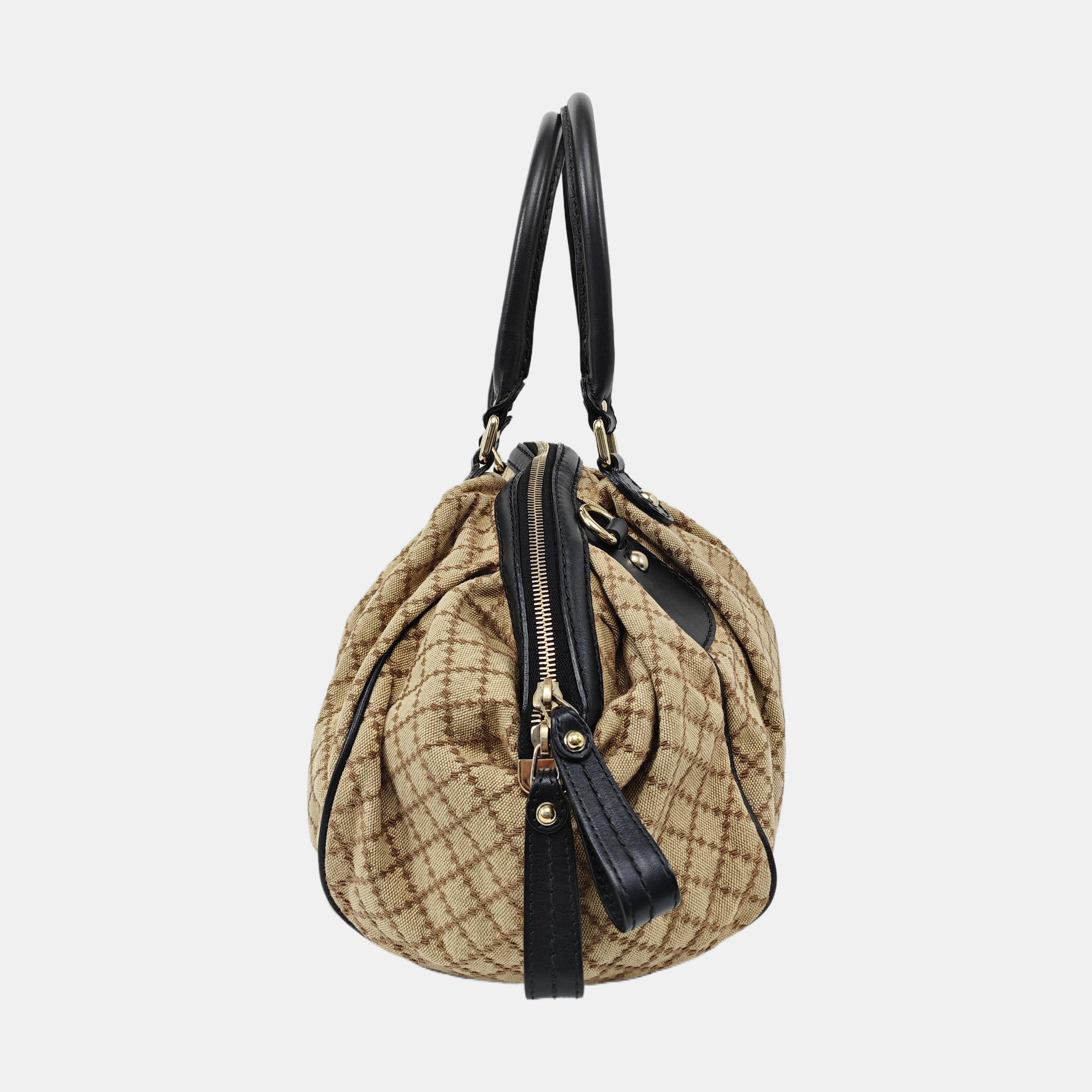Sukey Monogram Canvas Black