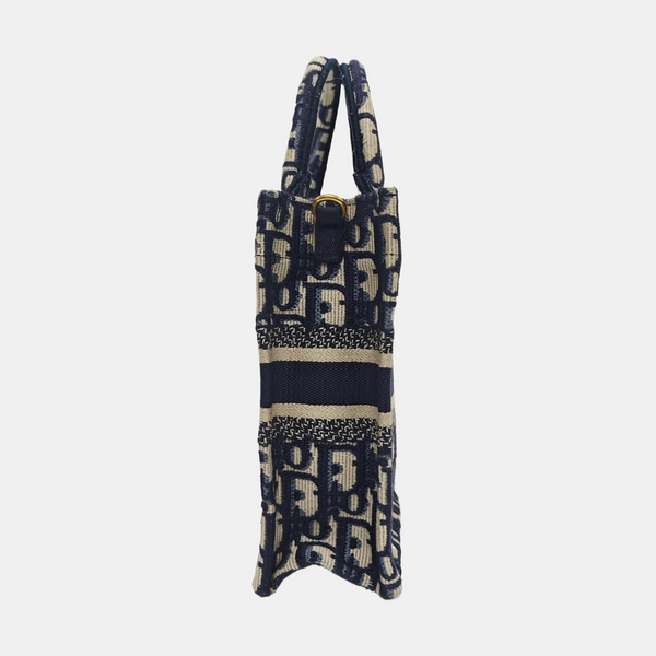 Book Tote Oblique Fabric Beige