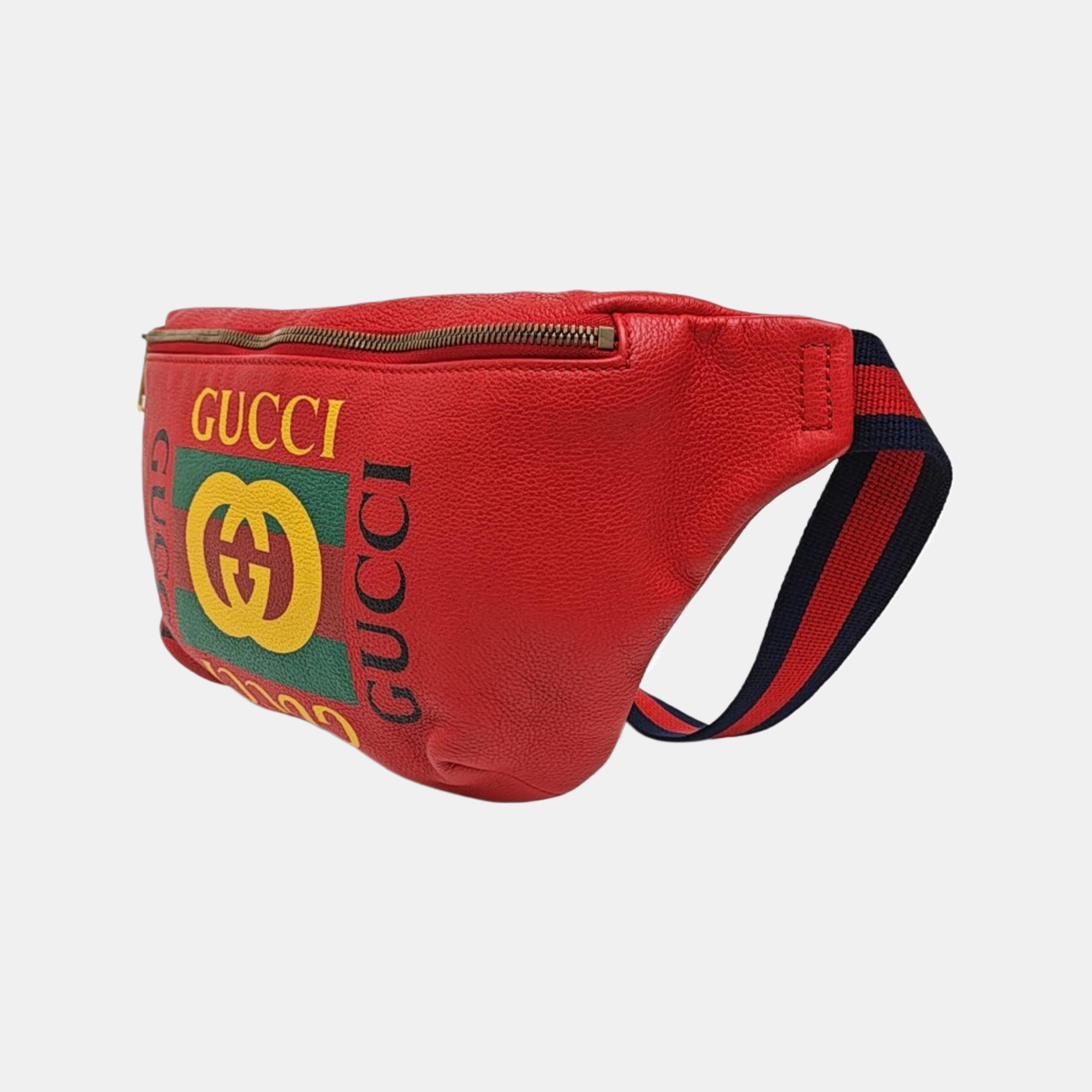 Print Large Calfskin Red